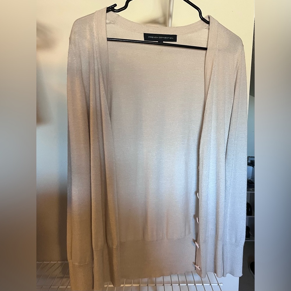 Tan cardigan
